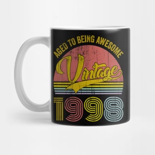 Classic 22nd birthday for men women Vintage Rainbow 1998 Mug